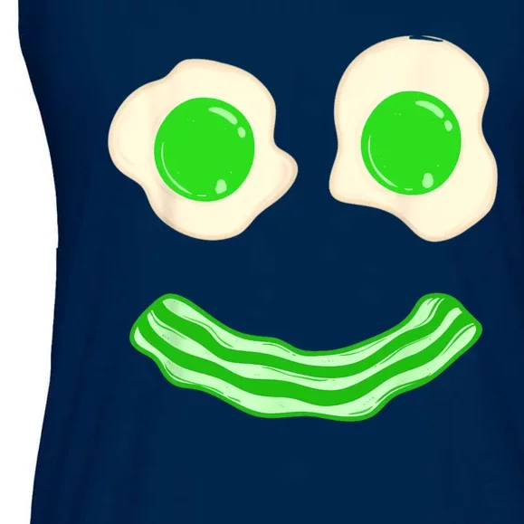 Green Eggs Ham Smile Face Brunch Breakfast Costume Ladies Essential Flowy Tank