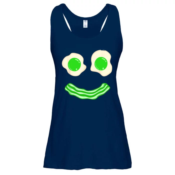 Green Eggs Ham Smile Face Brunch Breakfast Costume Ladies Essential Flowy Tank