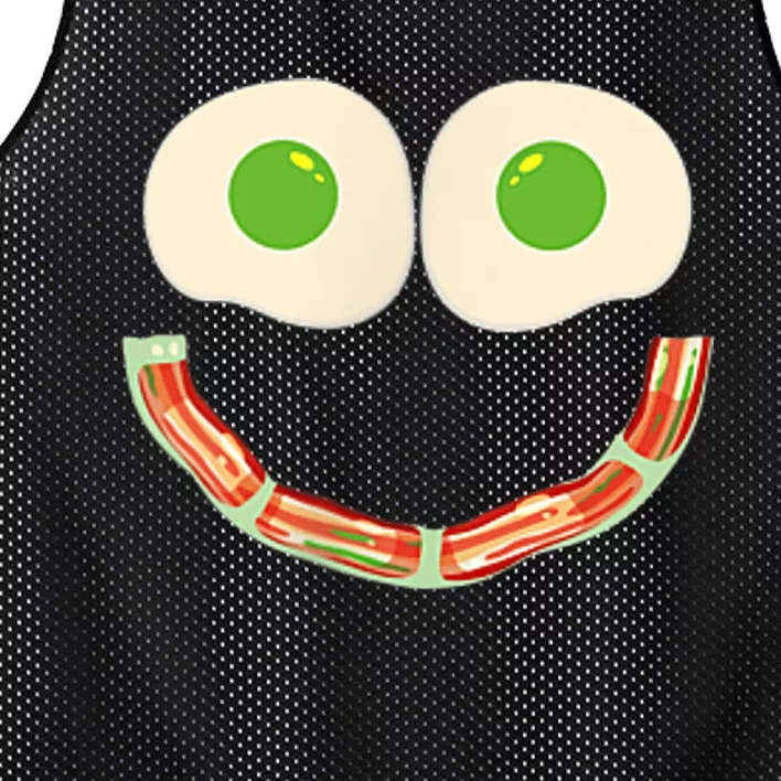 Green Eggs Ham Smile Face Brunch Breakfast Costume Mesh Reversible Basketball Jersey Tank