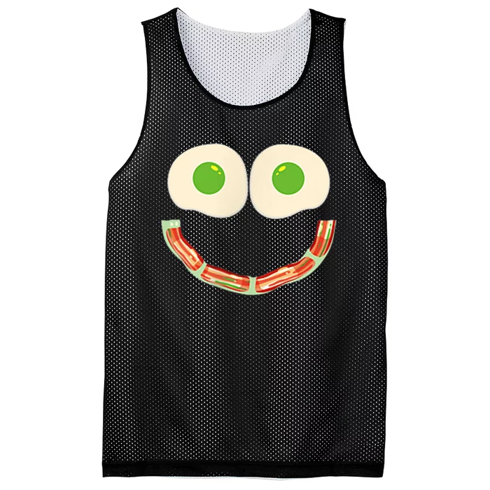 Green Eggs Ham Smile Face Brunch Breakfast Costume Mesh Reversible Basketball Jersey Tank