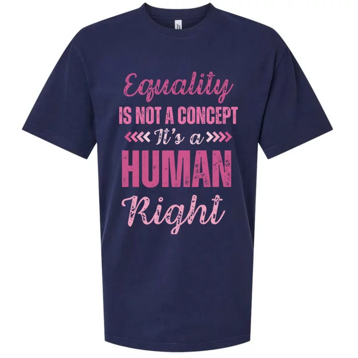 Gender Equality Hu Rights Sexism Awareness Gift Sueded Cloud Jersey T-Shirt