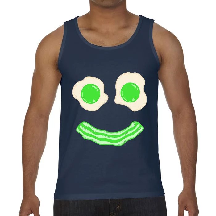 Green Eggs Ham Smile Face Brunch Breakfast Costume Comfort Colors® Tank Top