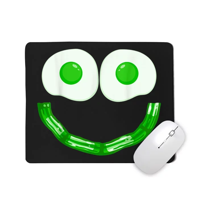 Green Eggs Ham Smile Face Brunch Breakfast Costume Mousepad