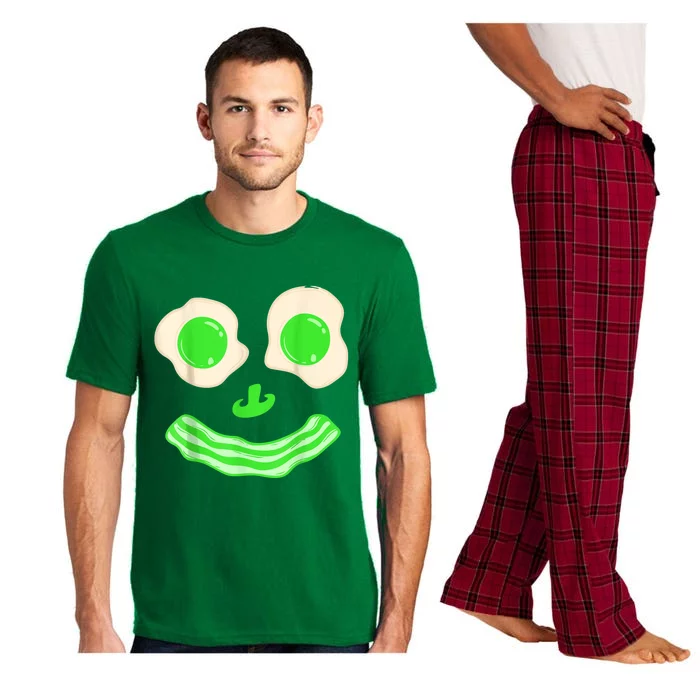 Green Eggs Ham Smile Face Brunch Breakfast Costume Pajama Set