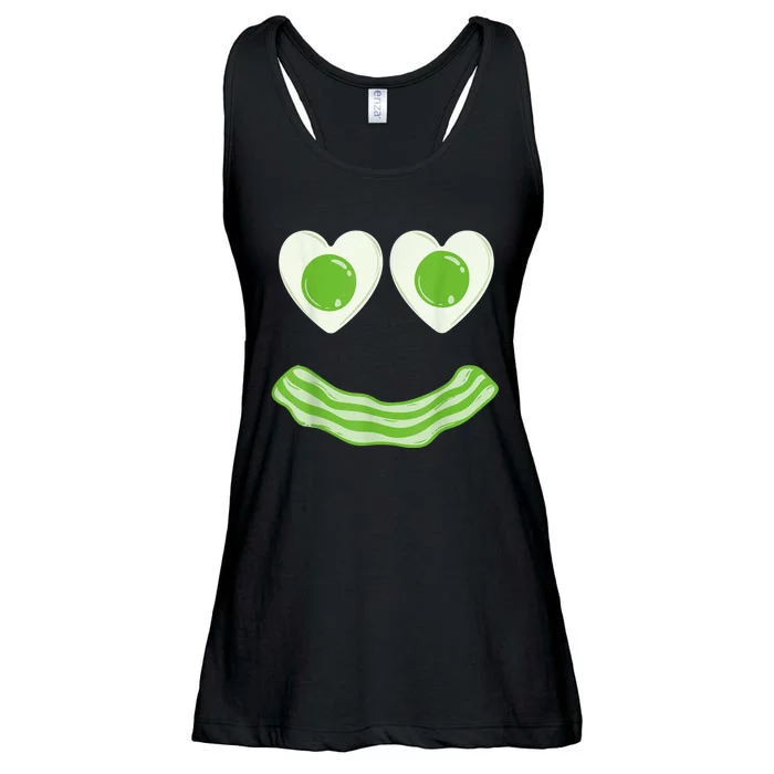 Green Eggs Ham Smile Face Brunch Breakfast Costume Ladies Essential Flowy Tank