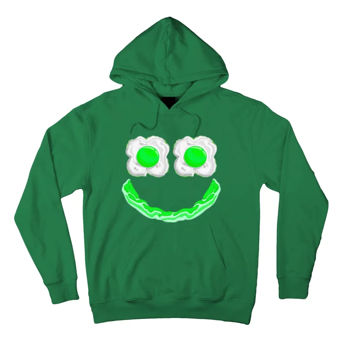 Green Eggs Ham Smile Face Brunch Breakfast Hoodie