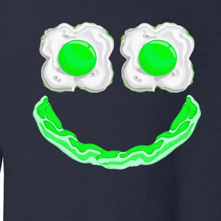 Green Eggs Ham Smile Face Brunch Breakfast Toddler Sweatshirt