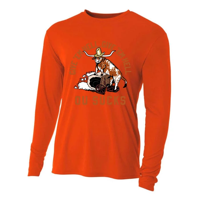 Give Em Hell Give Em Hell Ou Sucks Cooling Performance Long Sleeve Crew