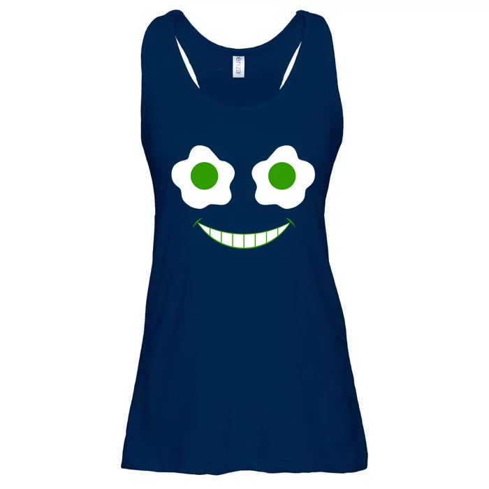 Green Eggs Ham Smile Face Brunch Breakfast Costume Ladies Essential Flowy Tank