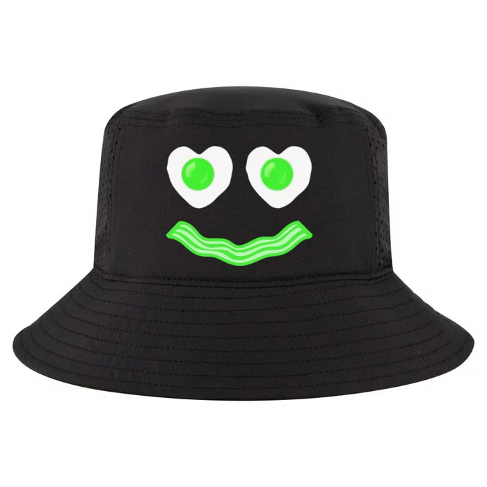 Green Eggs Ham Smile Face Brunch Breakfast Costume Cool Comfort Performance Bucket Hat