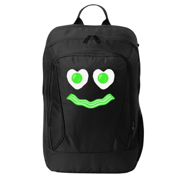 Green Eggs Ham Smile Face Brunch Breakfast Costume City Backpack