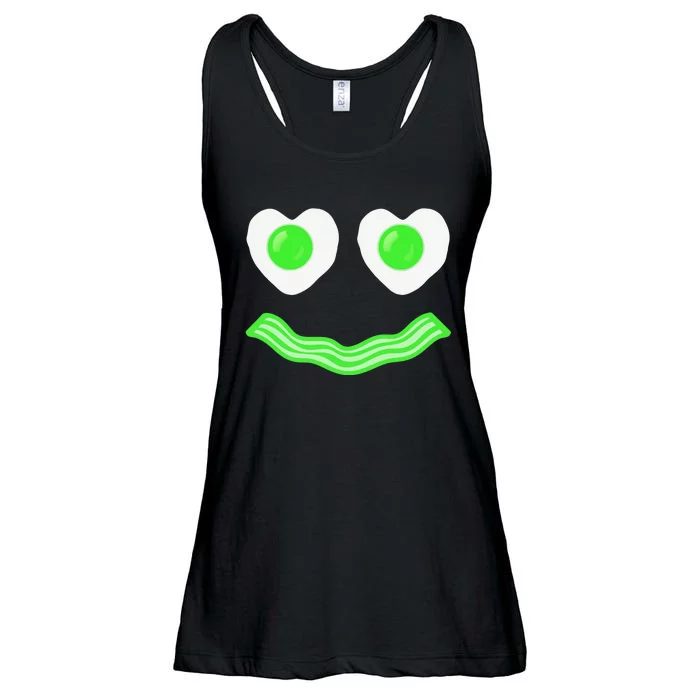 Green Eggs Ham Smile Face Brunch Breakfast Costume Ladies Essential Flowy Tank