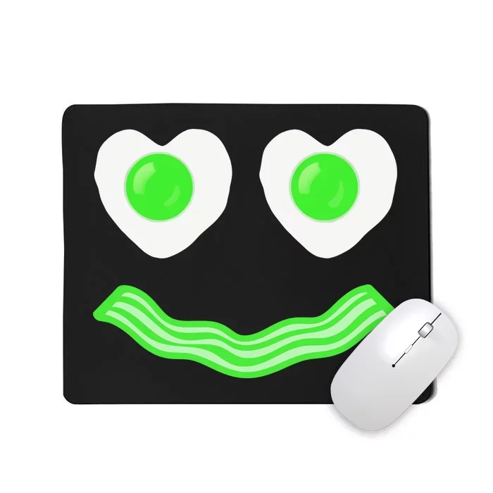 Green Eggs Ham Smile Face Brunch Breakfast Costume Mousepad