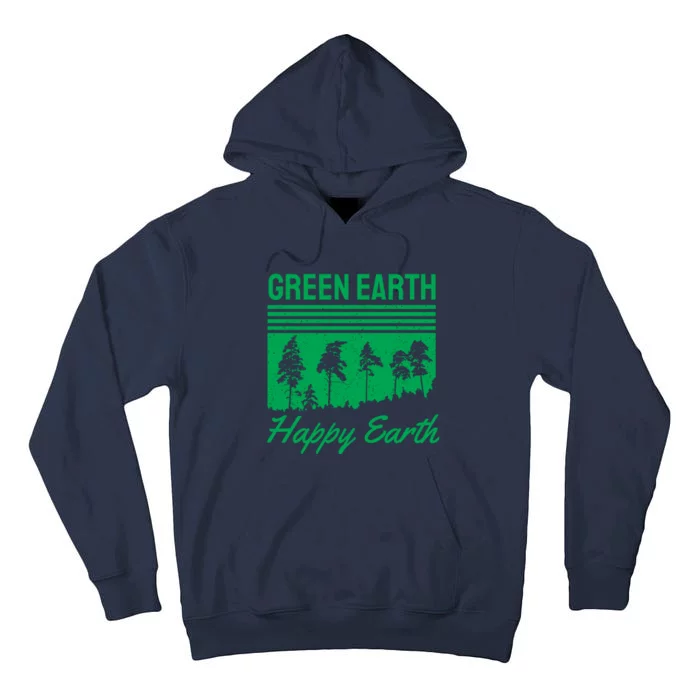 Green Earth Happy Earth Tall Hoodie