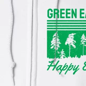 Green Earth Happy Earth Full Zip Hoodie