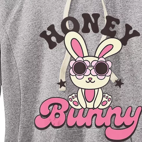 Groovy Easter Honey Bunny Happy Easter Day Women's Fleece Hoodie