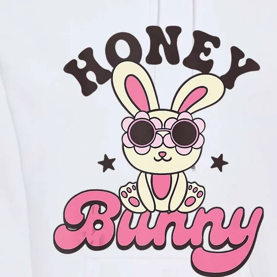 Groovy Easter Honey Bunny Happy Easter Day Premium Hoodie