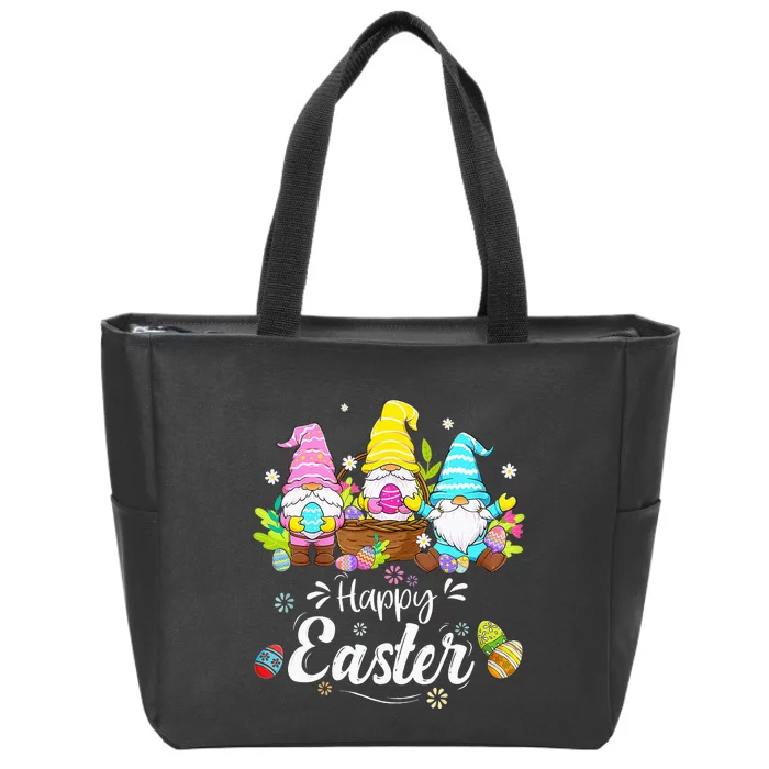 Gnome Easter  Happy Easter Outfit Easter Zip Tote Bag