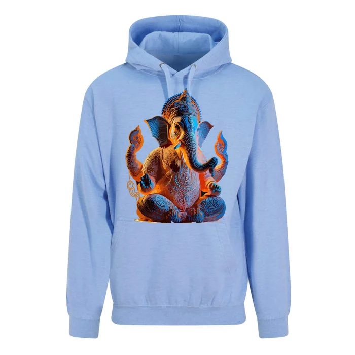 Ganesh Elephant Hindu God Yoga Spiritual Ganesha Meditation Unisex Surf Hoodie