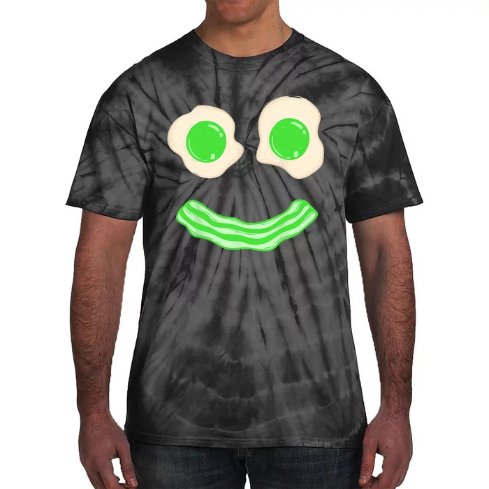 Green Eggs Ham Smile Face Brunch Breakfast Costume Tie-Dye T-Shirt