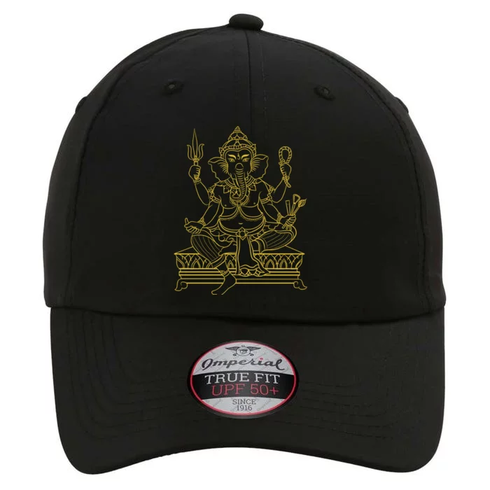 Ganesh Elephant Hindu God Ganesha Yoga Spiritual Meditation Funny Gift The Original Performance Cap