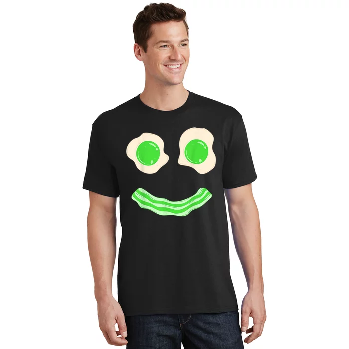 Green Eggs Ham Smile Face St Patrick's Day T-Shirt