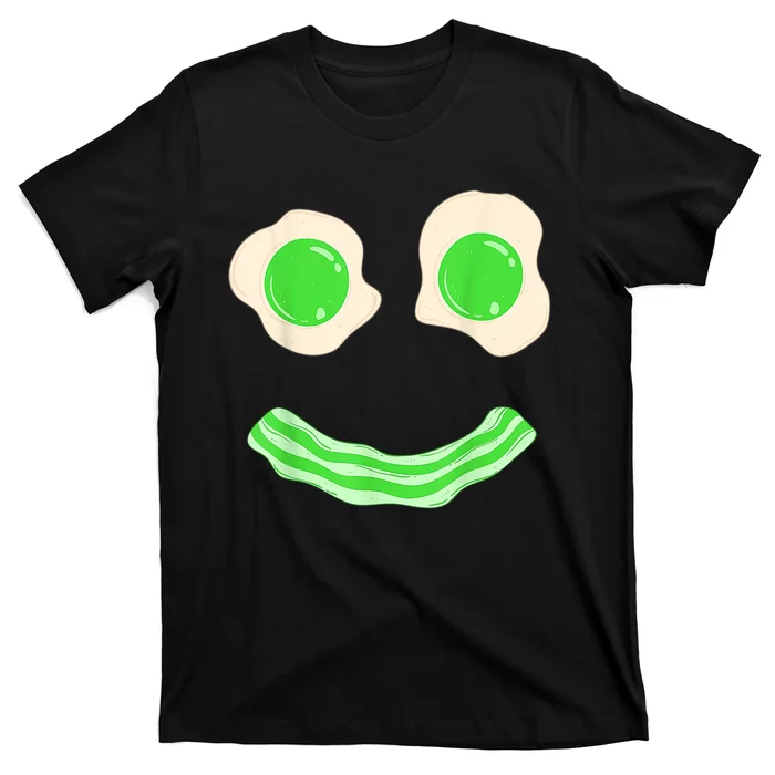 Green Eggs Ham Smile Face St Patrick's Day T-Shirt