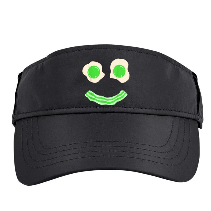 Green Eggs Ham Smile Face St Patrick's Day Adult Drive Performance Visor