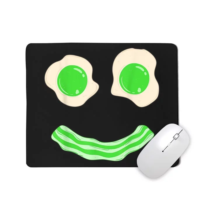 Green Eggs Ham Smile Face St Patrick's Day Mousepad