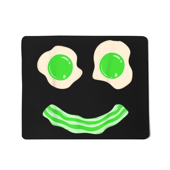 Green Eggs Ham Smile Face St Patrick's Day Mousepad