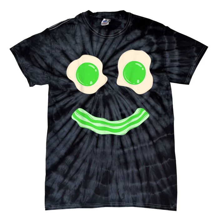 Green Eggs Ham Smile Face St Patrick's Day Tie-Dye T-Shirt