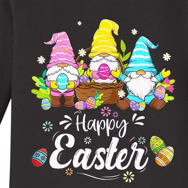 Gnome Easter  Happy Easter Outfit Easter Baby Long Sleeve Bodysuit