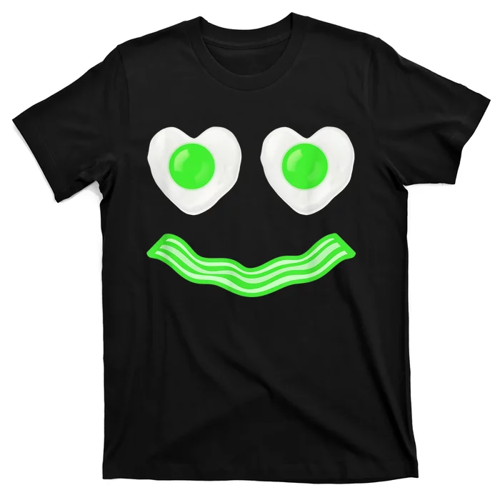 Green Eggs Ham Smile Face Brunch Breakfast Costume T-Shirt