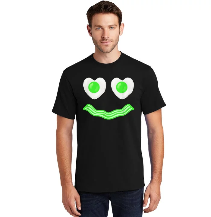 Green Eggs Ham Smile Face Brunch Breakfast Costume Tall T-Shirt