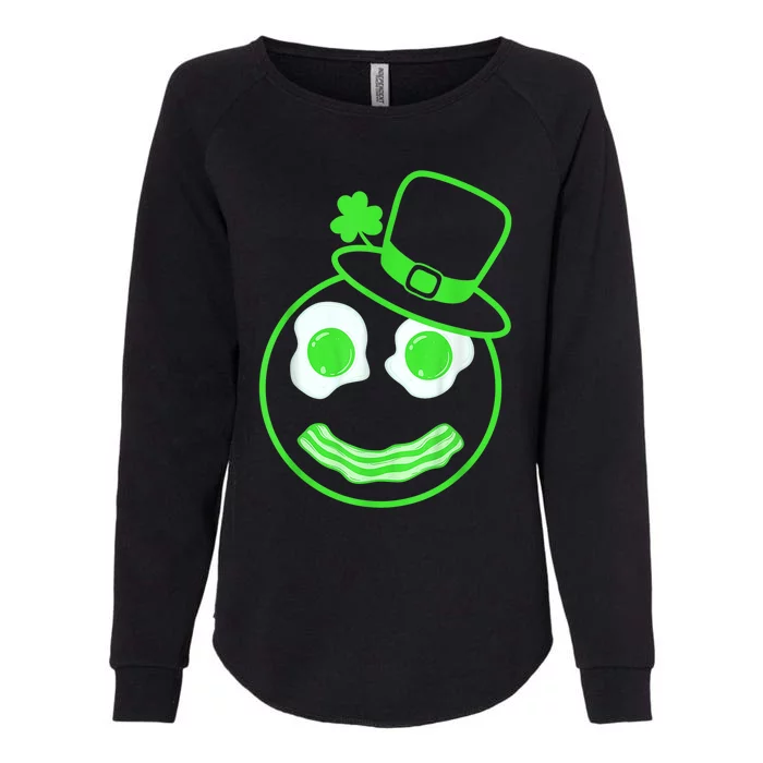 Green Eggs Ham Smile Face Brunch Breakfast Costume Womens California Wash Sweatshirt