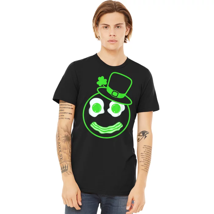 Green Eggs Ham Smile Face Brunch Breakfast Costume Premium T-Shirt