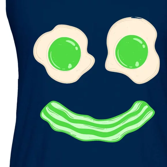 Green Eggs Ham Smile Face Brunch Breakfast Costume Ladies Essential Flowy Tank