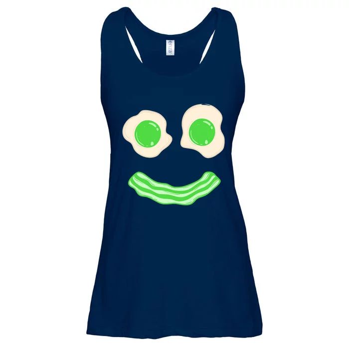 Green Eggs Ham Smile Face Brunch Breakfast Costume Ladies Essential Flowy Tank