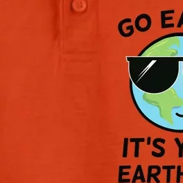 Go Earth, It's Your Earth Day! Funny Cute Earth Birthday Dry Zone Grid Performance Polo