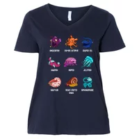 Gulper Eel Isopod Jellyfish Nautilus Octopus Hagfish Gift Women's T-Shirt