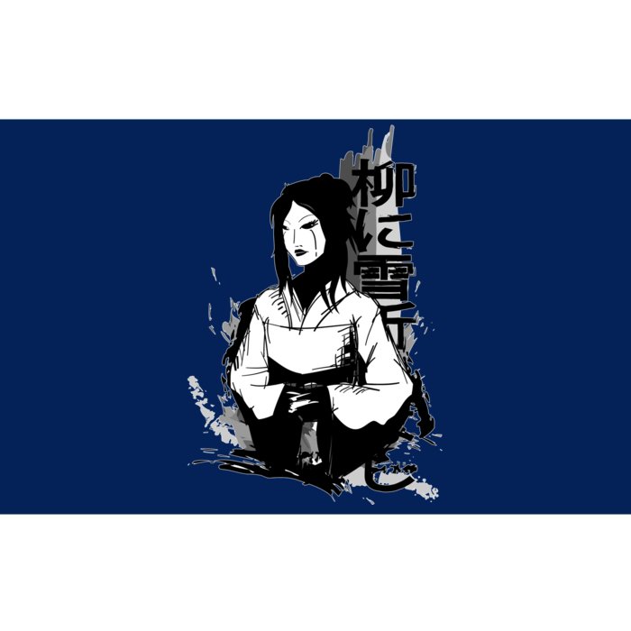 Geisha Japanese Script Greyscale Bumper Sticker