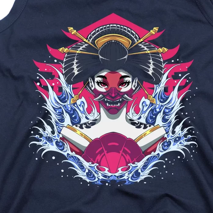 Geishia Ninja Mask Japanese Art Tank Top