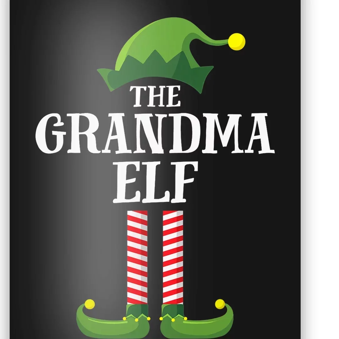 Grandma Elf Matching Family Group Christmas Party Poster