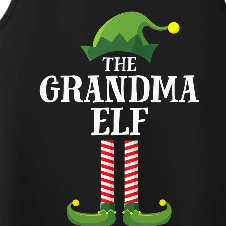 Grandma Elf Matching Family Group Christmas Party Performance Tank