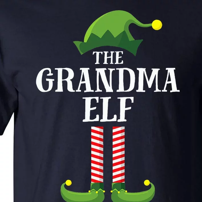 Grandma Elf Matching Family Group Christmas Party Pyjamas Tall T-Shirt