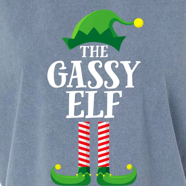 Gassy Elf Matching Family Group Christmas Party Garment-Dyed Women's Muscle Tee