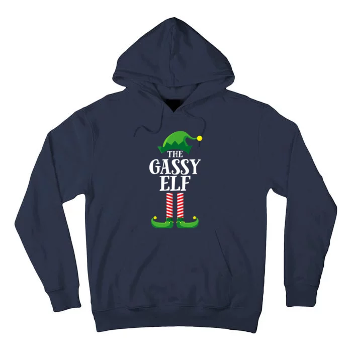 Gassy Elf Matching Family Group Christmas Party Tall Hoodie