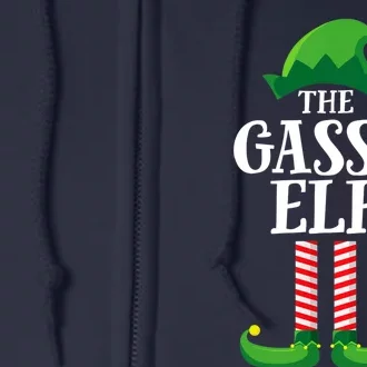 Gassy Elf Matching Family Group Christmas Party Full Zip Hoodie