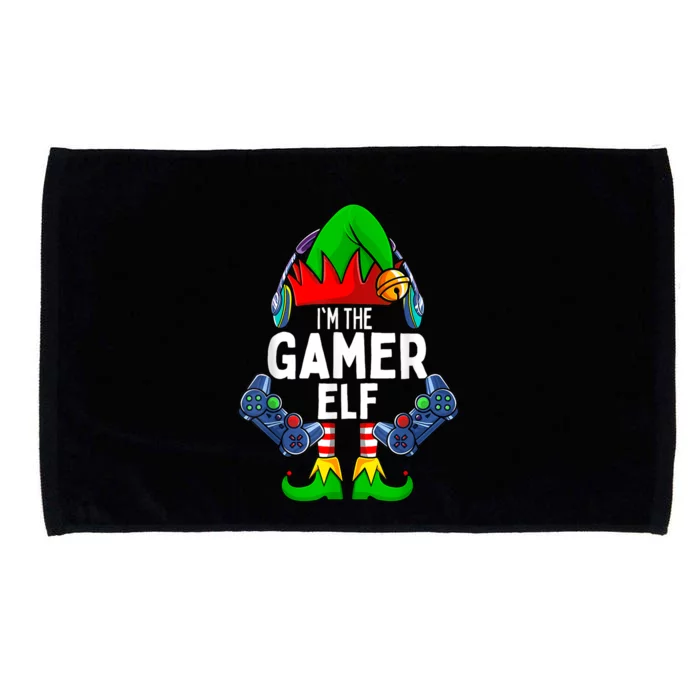 Gamer Elf Matching Family Christmas Microfiber Hand Towel