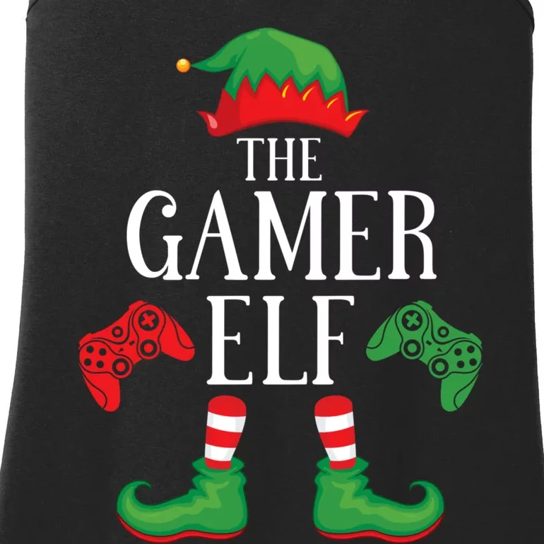 Gamer Elf Matching Group Xmas Gaming Funny Family Christmas Ladies Essential Tank